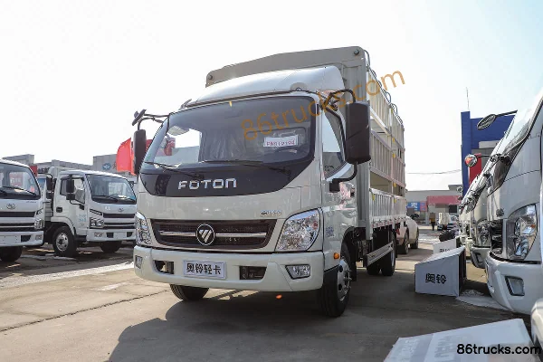 Foton Aoling Jieyun Youth Invincible Edition 146hp 4X2(6 wheels) 3.655m single-row stake truck Exterior (3) | 86Trucks