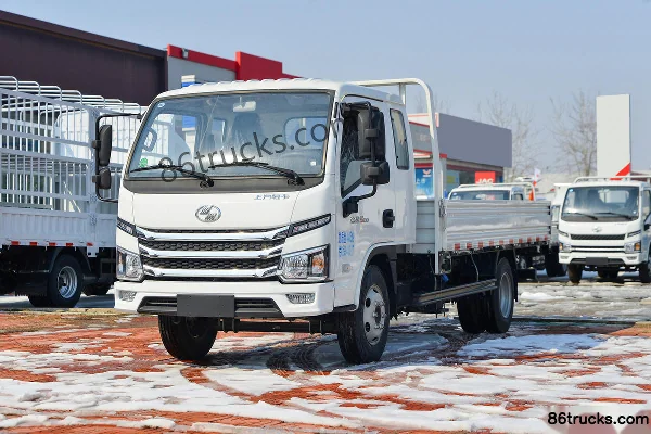 Yuejin Fuxing S100V 116 hp 4X2(6 wheels) 3.77m Semi-row Flatbed Mini Truck Exterior (3) | 86Trucks