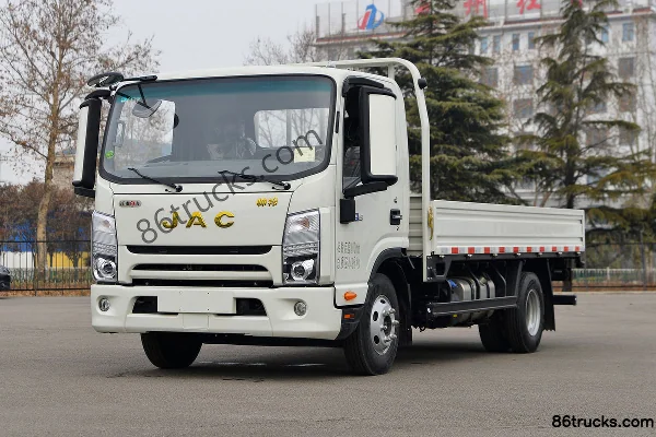 JAC Shuailing Q6 Champion Edition 170hp 4X2(6 wheels) 4.18m Single Row Flatbed Light Truck Exterior (3) | 86Trucks