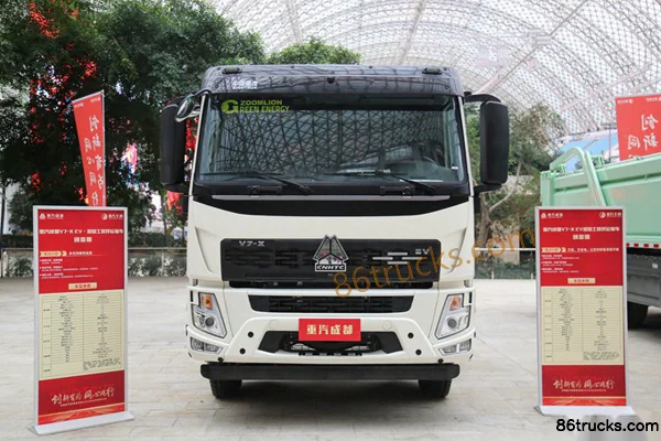 Sinotruk V7-X Wealth Creation Edition 8X4(12 wheels) 7.77m³ Battery Swap Pure Electric Concrete Mixer Truck 282kWh Exterior (2) | 86Trucks