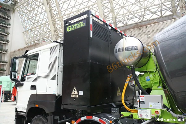 Sinotruk V7-X Wealth Creation Edition 8X4(12 wheels) 7.77m³ Battery Swap Pure Electric Concrete Mixer Truck 282kWh Body (2) | 86Trucks