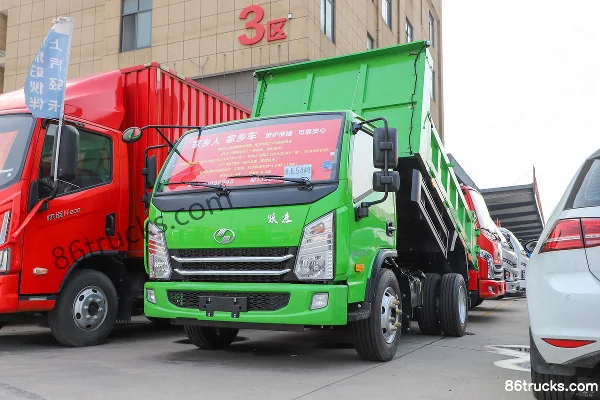 Yuejin Qilin X3 140 hp 4X2(6 wheels) 3.6m Single Row Dump Truck Exterior (3) | 86Trucks