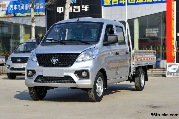 Foton Xiangling V 1.5L 115hp 4X2(6 wheels) Gasoline 2.53m Double Row Flatbed Mini Truck (China VI) Exterior (3) | 86Trucks