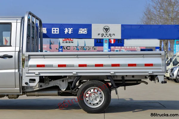 Foton Xiangling V 1.5L 115hp 4X2(6 wheels) Gasoline 2.53m Double Row Flatbed Mini Truck (China VI) Body (2) | 86Trucks