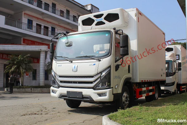 FARIZON GLR standard 4.5T 4.01m single-row plug-in hybrid refrigerated truck (Yihui) 53.58kWh 4X2(6 roues) Extérieur (2) | 86Trucks