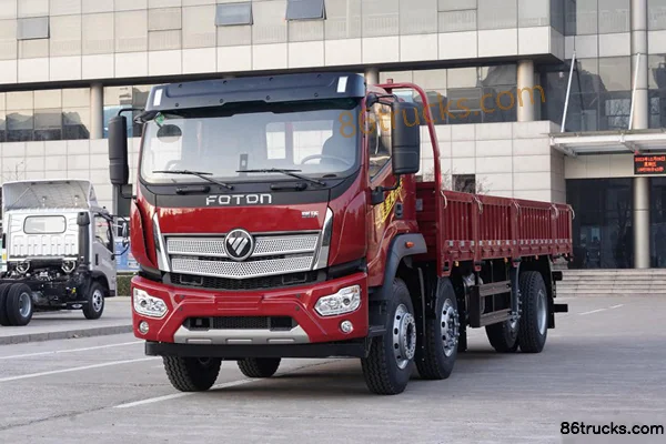 Foton Shenglong ES7 270 hp 8X2(10 wheels) 8.8m flatbed cargo truck (high roof double sleeper) Exterior (3) | 86Trucks