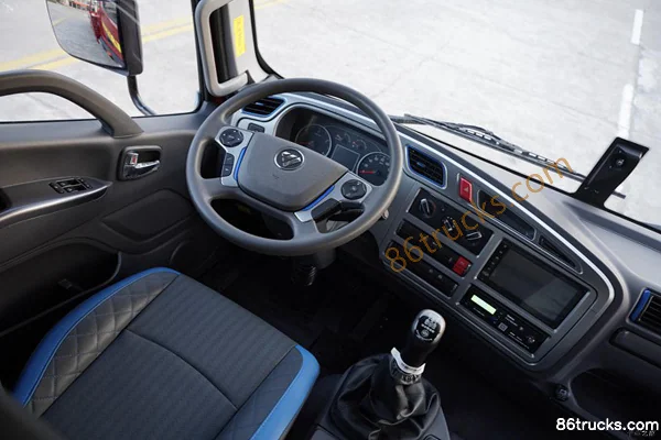 Foton Shenglong ES7 270 hp 8X2(10 wheels) 8.8m flatbed cargo truck (high roof double sleeper) Cab (3) | 86Trucks