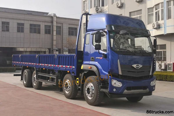 Foton Shenglong ES7 270 hp 8X2(10 wheels) 6.8m flatbed cargo truck (high roof double sleeper) Exterior