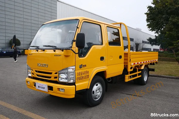 Isuzu 100P 120 ch 4X2(6 roues) 3,235 m double cabine camion porteur à ridelles (China VI) Extérieur (2) | 86Trucks
