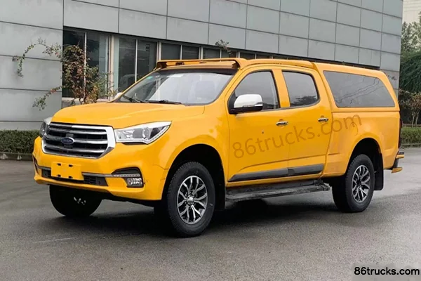 Qingling Isuzu Daka TAGA 2026 Super Luxury Edition Electric Extended Van Engineering Pickup Truck Exterior (2) | 86Trucks