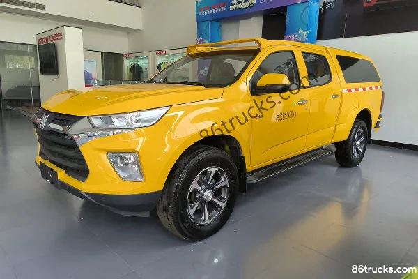 Qingling Isuzu Daka TAGA 2024 Luxury Edition 3.0T Diesel 150 hp 4WD Automatic Double Row Van Pickup Truck Exterior (3) | 86Trucks