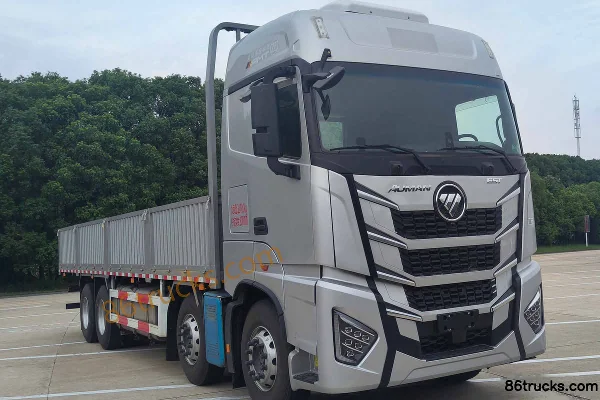 Foton Auman EST Star Edition 620 hp 8X4(12 wheels) 9.55m AMT automatic flatbed cargo truck Exterior