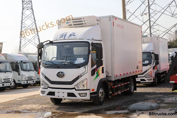 FAW Jiefang Tiger 6G 4.5T 4.05m Single Row Plug-in Hybrid Refrigerated Truck 13.616kWh 4X2(6 wheels) Exterior (3) | 86Trucks