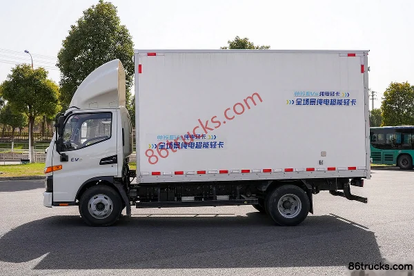 JAC Shuailing EV5 4,5T 4,15 m cabine simple camion léger utilitaire électrique pur 81,14 kWh 4X2(6 roues) Extérieur (3) | 86Trucks