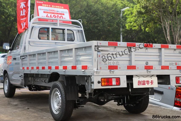 Dongfeng Chuangfu Niuka 2026 Super Luxury 1.6L Gasoline 122 hp 4X2(6 wheels) Hydraulic Brake 3.3m Single Row Flatbed Micro Truck Body (3)