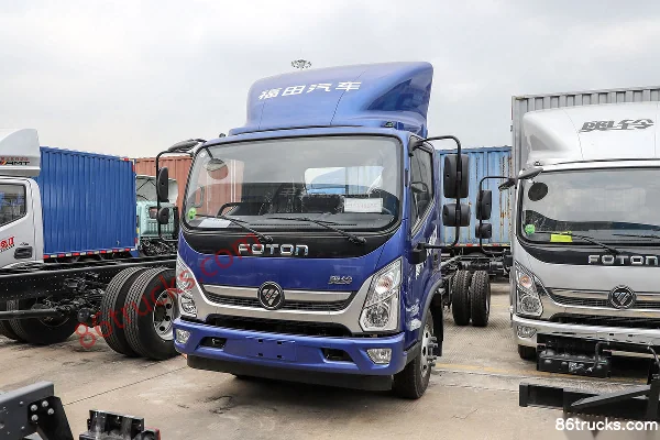 Foton Aoling Huangfeng MINI 170hp 4X2(6 wheels) 5.15m single-row van cargo truck Exterior (3) | 86Trucks