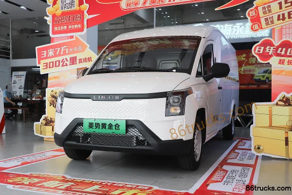 Lingshi Auto Golden Cargo First Class Economy 3T 2-seat 5.43m electric panel van 53.58kWh Exterior (3) | 86Trucks
