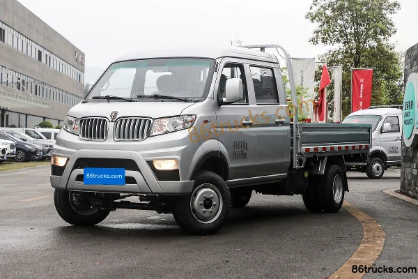 Jinbei T52 2020 Chuangfu 1.5L 102hp 4X2(6 wheels) Gasoline 2.605m Double Row Flatbed Mini Truck (China VI) Exterior (3) | 86Trucks