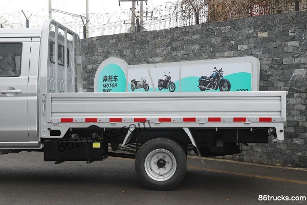Jinbei T52 2020 Chuangfu 1.5L 102hp 4X2(6 wheels) Gasoline 2.605m Double Row Flatbed Mini Truck (China VI) Body (1) | 86Trucks