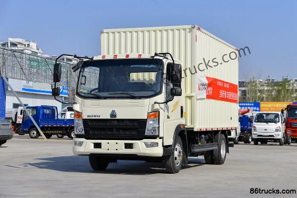 Sinotruk HOWO Hanjiang M 145hp 4X2(6 wheels) 4.15m Single-row Van Light Truck Exterior (3) | 86Trucks
