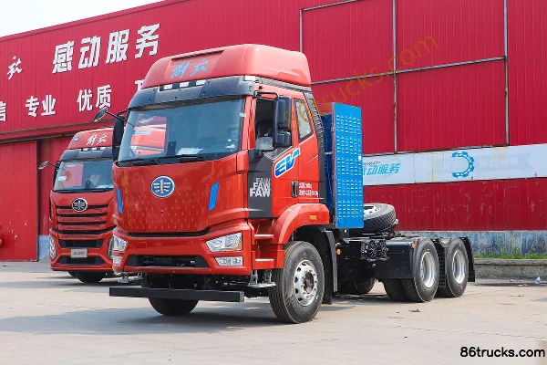 FAW Jiefang J6L Medium Truck 6X4(10 wheels) Pure Electric Semi-Trailer Tractor 282kWh Exterior (3) | 86Trucks