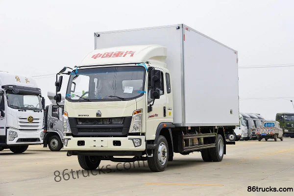 Sinotruk HOWO Hanjiang 190 ch 4X2(6 roues) camion frigorifique 4,7 m Extérieur (3) | 86Trucks