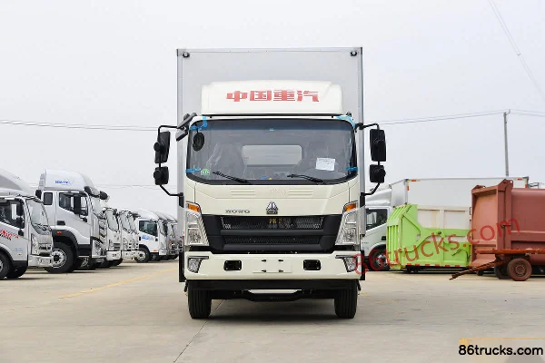 Sinotruk HOWO Hanjiang 190 ch 4X2(6 roues) camion frigorifique 4,7 m Extérieur (2) | 86Trucks