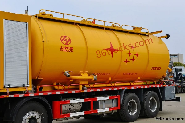 SAIC Hongyan Genlyon C6e 460 hp 8X4(12 wheels) cleaning and suction truck (Huawei Chile brand) Body (1) | 86Trucks