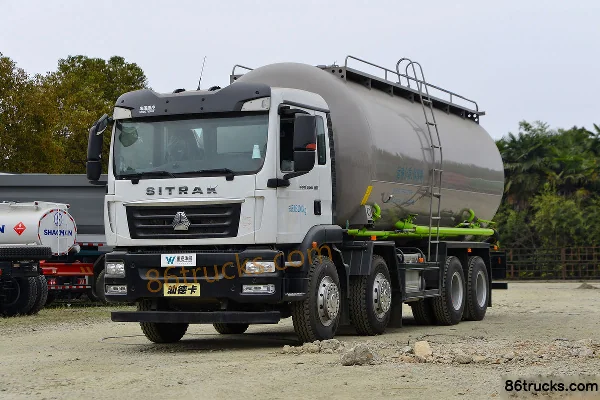 Sinotruk Sitrak C5H 350 hp 8X4(12 wheels) Low Density Powder Material Transport Truck (China VI) (Huawei Chille Brand) Exterior (3) | 86Truc