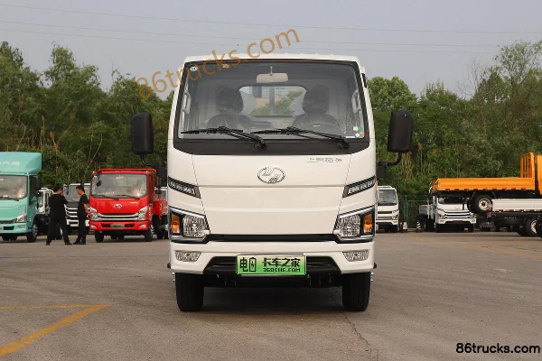 Yuejin Fuxing ES80 4.1T 3.65m Single Row Pure Electric Flatbed Mini Truck 55.7kWh 4X2(6 wheels) Exterior (2) | 86Trucks