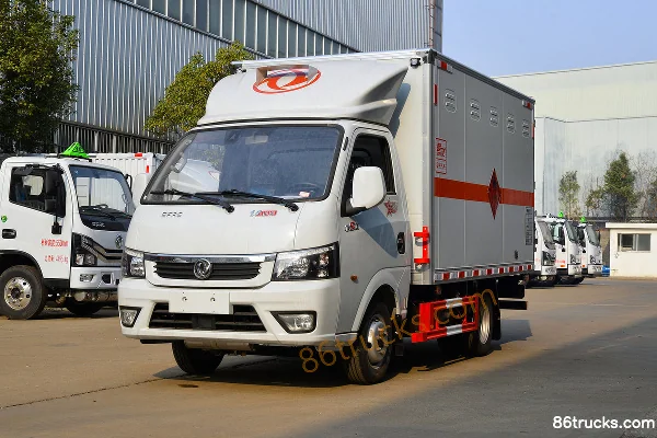Dongfeng Tuyi T5 1.5L 113 hp gasoline 4X2(6 wheels) flammable liquid van truck (Chufei brand) Exterior (3) | 86Trucks