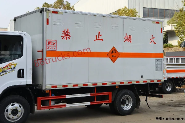 FAW Jiefang Hu VN 140 hp 4X2(6 wheels) Explosive Transport Truck (Chufei Brand) Body (1) | 86Trucks