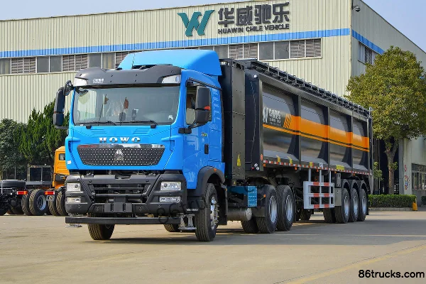Sinotruk HOWO TX Heavy Truck 25T 6X4(10 wheels) battery-swap electric tractor truck 350kWh Exterior (3) | 86Trucks