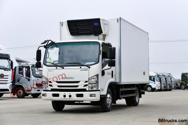 Isuzu KV100 132 ch 4X2(6 roues) camion frigorifique 4,07 m (marque Chengliwei) Extérieur (3) | 86Trucks