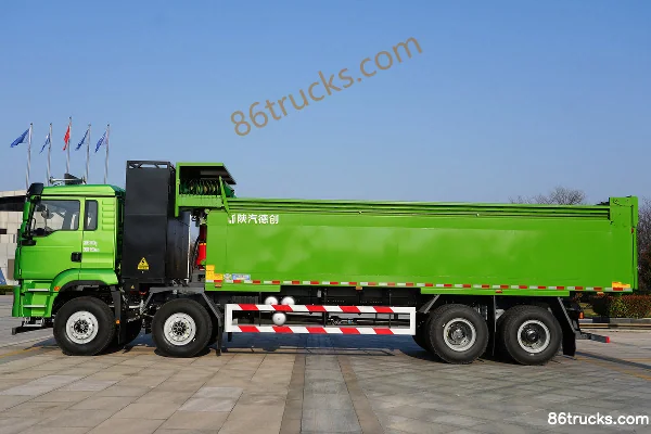 Proton Auto charging version 31T 8X4(12 wheels) 6.5m pure electric dump truck 256kWh Exterior (2) | 86Trucks