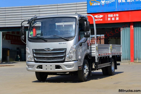 Foton Times Leader M5 132hp 4X2(6 wheels) 4.17m Single Row Flatbed Light Truck (China VI) Exterior (3) | 86Trucks