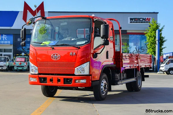 FAW Jiefang J6F Zhaohu 150 ch 4X2(6 roues) 3,82 m camion léger à ridelles avec cabine demi-avancée Extérieur (3) | 86Trucks