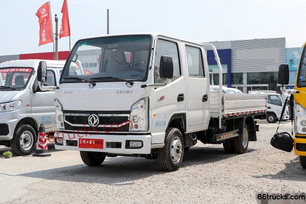 Dongfeng Xiaobawang W15 122 hp 4X2(6 wheels) 3.18m double-row flatbed mini truck (WLY 5-speed) Exterior (3) | 86Trucks