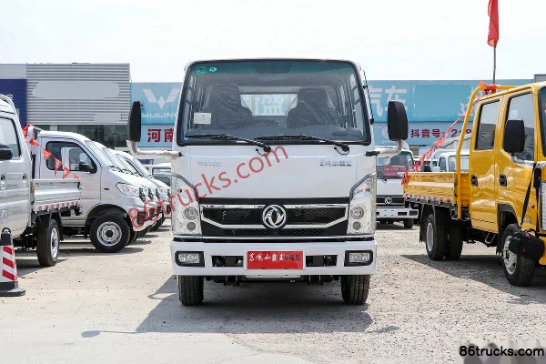 Dongfeng Xiaobawang W15 122 hp 4X2(6 wheels) 3.18m double-row flatbed mini truck (WLY 5-speed) Exterior (2) | 86Trucks