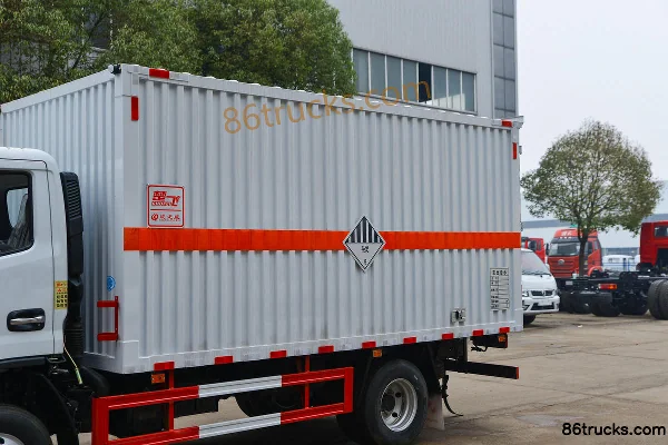 Dongfeng FuruiKa F6 126 ch 4X2(6 roues) camion caisse pour matières dangereuses diverses 4,1 m (marque Chufei) (China VI) Carrosserie (1)