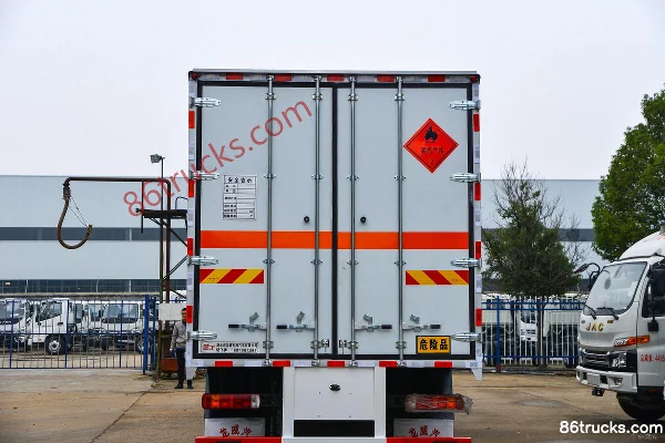 FAW Jiefang J6L 240 ch 4X2(6 roues) 6,8 m camion caisse pour gaz inflammables (marque Chufei) Carrosserie (3) | 86Trucks