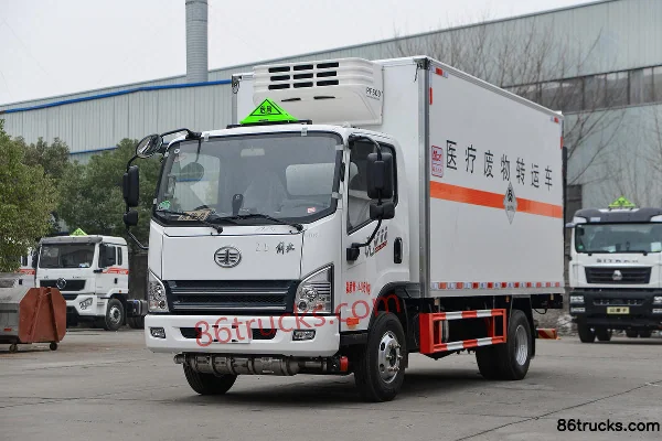 FAW Jiefang Hu VN 130hp 4X2(6 wheels) 4.1m Medical Waste Transfer Truck (Chufei Brand) Exterior (3) | 86Trucks