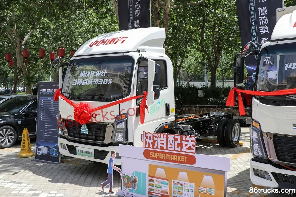 Sinotruk HOWO Tongshuai 4.5T 4.15m Single Row Pure Electric Van Light Truck 100.46kWh 4X2(6 wheels) Exterior (2) | 86Trucks