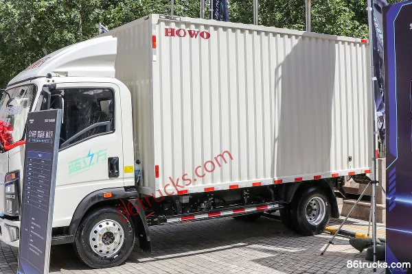 Sinotruk HOWO Hanjun 4.5T 4.15m single-row electric van light truck 96kWh 4X2(6 wheels) Body (1) | 86Trucks