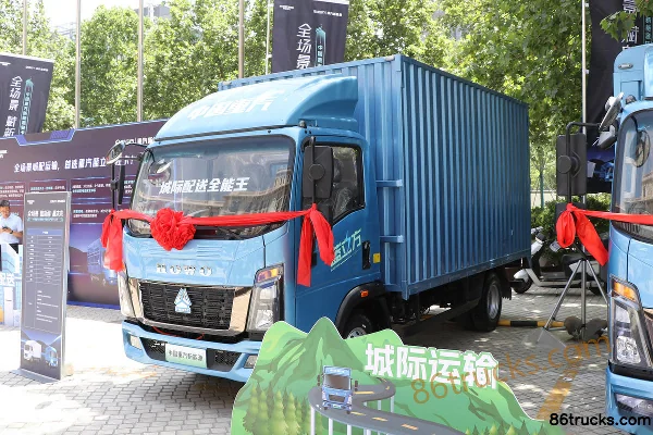 Sinotruk HOWO Tongsai 4,5 T 4,15 m cabine simple, camion léger fourgon électrique pur (bleu) 100,46 kWh 4X2(6 roues) Extérieur (3) | 86Truck