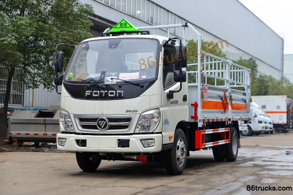 Foton Aoling Jieyun 132hp 4X2(6 wheels) 4.1m Gas Cylinder Transport Truck (Chufei Brand) Exterior (3) | 86Trucks