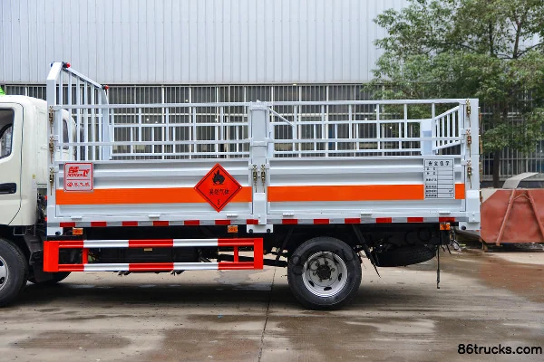 Foton Aoling Jieyun 132hp 4X2(6 wheels) 4.1m Gas Cylinder Transport Truck (Chufei Brand) Body (2) | 86Trucks