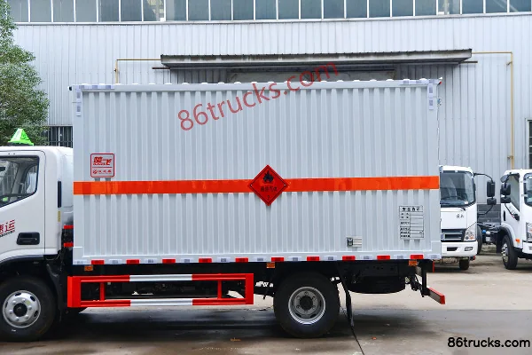 Foton Aoling Suyun 156 ch 4X2(6 roues) camion caisse pour gaz inflammables 4,1 m (marque Chufei) Carrosserie (2) | 86Trucks