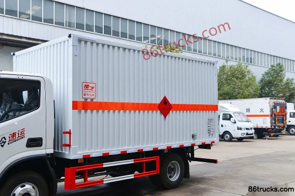 Foton Aoling Suyun 156 ch 4X2(6 roues) camion caisse pour gaz inflammables 4,1 m (marque Chufei) Carrosserie (1) | 86Trucks