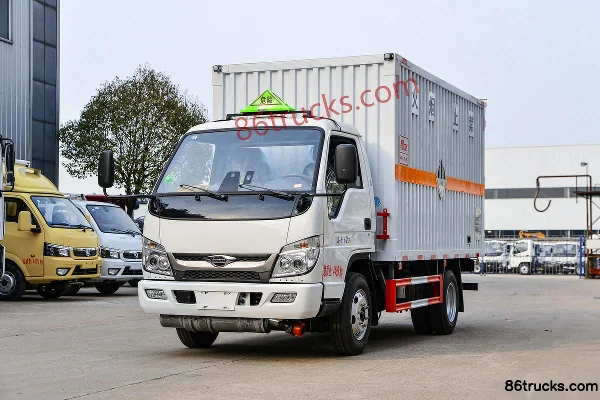 Foton Times Xiaoka Star 3 115 hp 4X2(6 wheels) 3.6m miscellaneous dangerous goods box transport truck (Chufei brand) (China VI) Exterior (3)